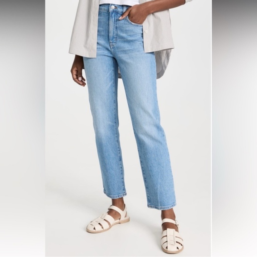 Madewell Light Wash Straight Leg Jeans